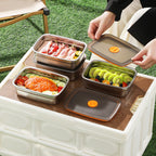 🇵🇹 (6 + 🎁3 GRÁTIS) Caixa para alimentos em aço inoxidável 316