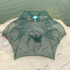 ⚡ Rede armadilha de pesca dobrável 96 cm | Múltiplas entradas | Água doce