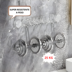 (4+2 grátis)🎁 Suportes de aço inoxidável com 5 ganchos, práticos e capazes de suportar até 25 kg.