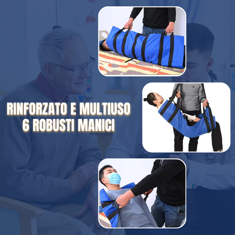 ✔️ Placa de transferência de pacientes com 6 pegas reforçadas, almofada médica multifuncional para camas, idosos