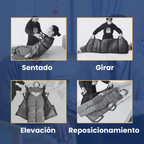 ✔️ Placa de transferência de pacientes com 6 pegas reforçadas, almofada médica multifuncional para camas, idosos