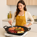 🔥Frigideira antiaderente multifuncional de 6 camadas, compatível com placas de indução