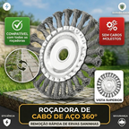 Disco de Arame de Aço para Roçadora — Corte 360° | Compatível Universal