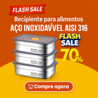 🇵🇹 Recipiente em aço inox AISI 316 com tampa a vácuo (19 x 13,5 x 5,5 cm)