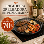 Frigideira Antiaderente de Pedra Maifan 6 Camadas – Todos os Tipos de Fogão (Indução, Gás e Vitrocerâmica)