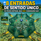 ⚡ Rede armadilha de pesca dobrável 96 cm | Múltiplas entradas | Água doce
