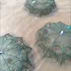 🐠 Rede Armadilha De Pesca Dobrável 96 Cm | 16 Entradas Multifuncionais