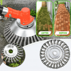 🎁Acessórios de instalação gratuita | Lâmina de corta-relva em aço super resistente com rotação de 360°