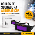ÓCULOS DE SOLDADURA COM ESCURECIMENTO AUTOMÁTICO