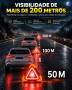 ⚡(SUPER OFERTA) Triângulo De Emergência Para Automóvel Com Luz LED Integrada