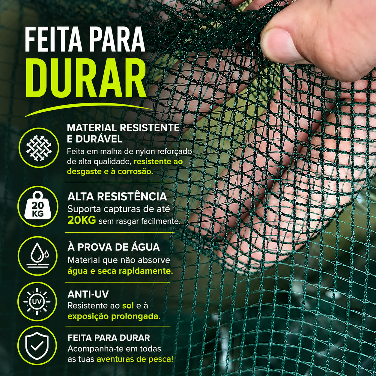 ✨Rede armadilha de pesca dobrável 96 cm | 16 entradas | Água doce