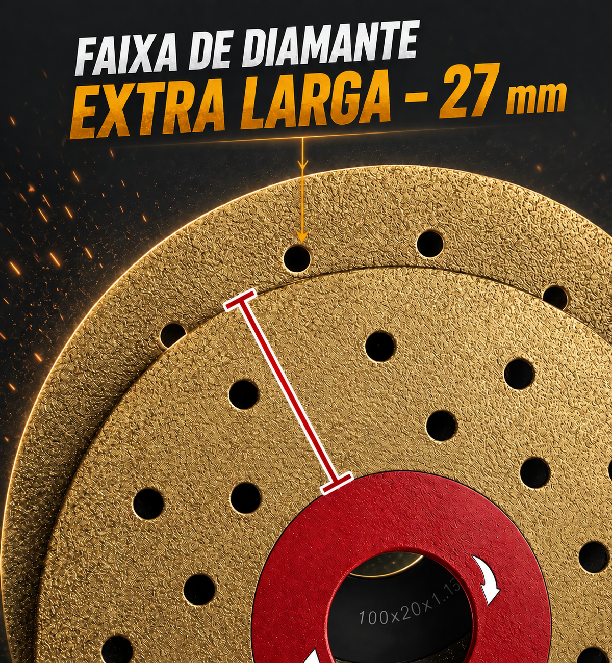 💎 Disco de corte e desbaste de diamante 2 em 1 multifuncional premium