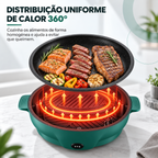🎁 70% DE DESCONTO | Frigideira de pedra de dupla potência com tecnologia de economia de energia de nova geração