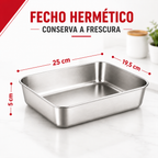 🎁 70% DE DESCONTO | Caixa Hermética em Aço Inoxidável 304