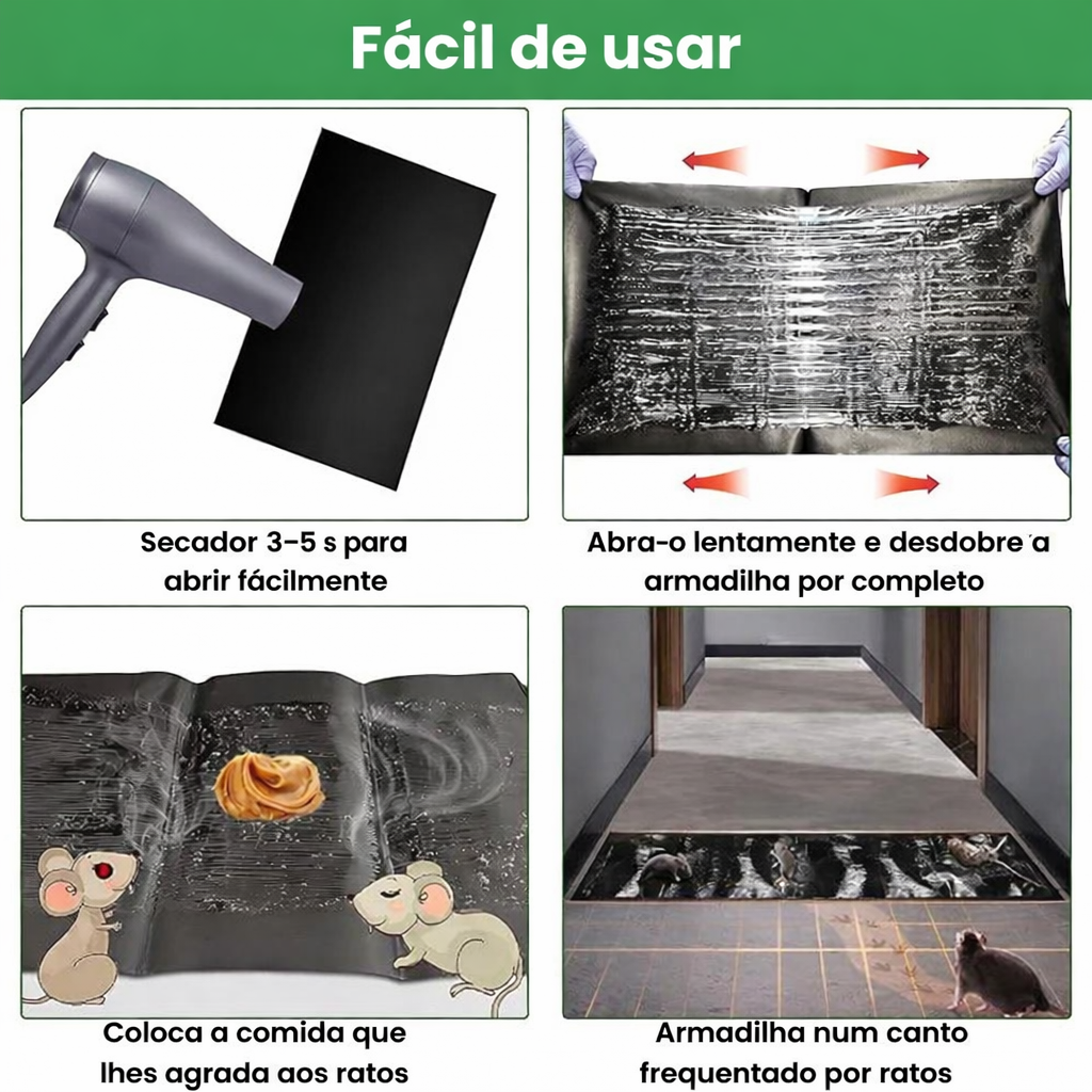 Armadilhas Adesivas Profissionais – Extra Grandes para Capturar Mais Rápido