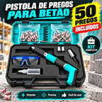 🎁 70% DE DESCONTO | Pistola de Pregos de Nova Geração para Todos os Tipos de Materiais + 50 Pregos Incluídos