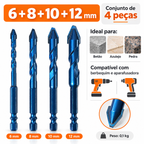 🎁 70% DE DESCONTO | Conjunto De 4 Brocas De Titânio Multifuncionais (4 Tamanhos 6/8/10/12 MM)