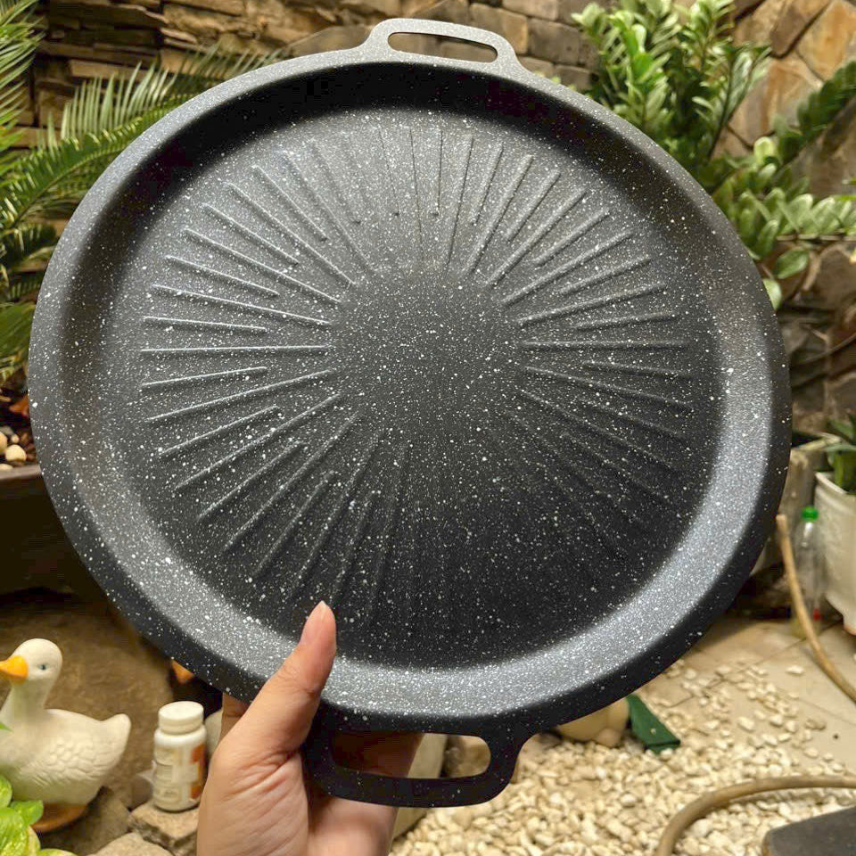Frigideira Antiaderente de Pedra Maifan 6 Camadas – Todos os Tipos de Fogão (Indução, Gás e Vitrocerâmica)