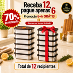 [🎁70% DE DESCONTO] Caixa de comida a vácuo de aço inoxidável antibacteriano 316 (Tamanho grande)