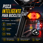 LUZ TRASEIRA PARA BICICLETA COM PISCAS SEM FIOS