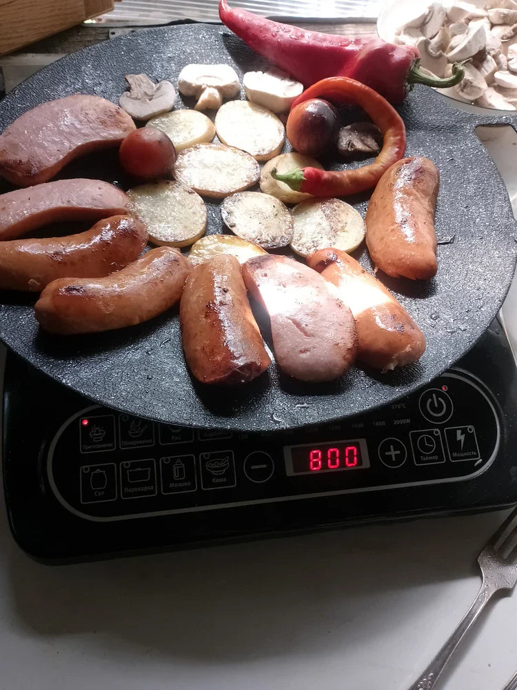 🇵🇹 Frigideira de pedra Maifan antiaderente de 6 camadas compatível com fogões de indução IH