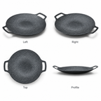 🍳 Frigideira Antiaderente Natural | Pedra Maifan (37 x 32 cm)