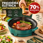 🎁 70% DE DESCONTO | Frigideira de pedra de dupla potência com tecnologia de economia de energia de nova geração