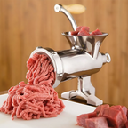 Moedor de Carne Manual com Enchideira — Faz Chouriço em Casa, Sem Esforço