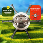 🇵🇹 A cabeça do cortador de relva possui 6 lâminas em aço inoxidável