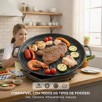 🇵🇹 Frigideira de pedra Maifan antiaderente de 6 camadas compatível com fogões de indução IH