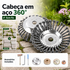 Disco de Arame de Aço para Roçadora — Corte 360° | Compatível Universal
