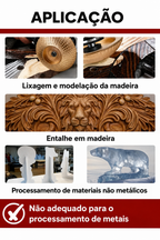 Conjunto de 3 Discos Abrasivos para Madeira – Desbaste, Modelagem e Acabamento