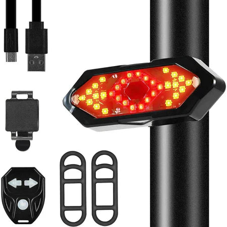 LUZ TRASEIRA PARA BICICLETA COM PISCAS SEM FIOS